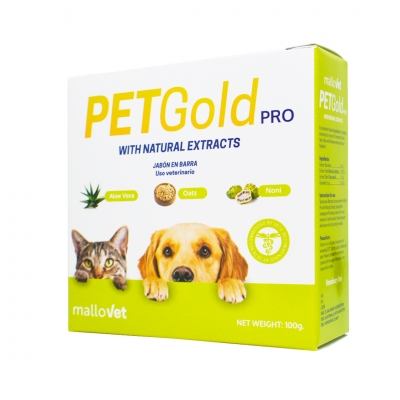 PET GOLD PRO CON EXTRACTOS NATURALES barra de 100 grs